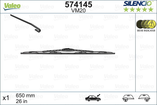 Lamela stergator VALEO 574145